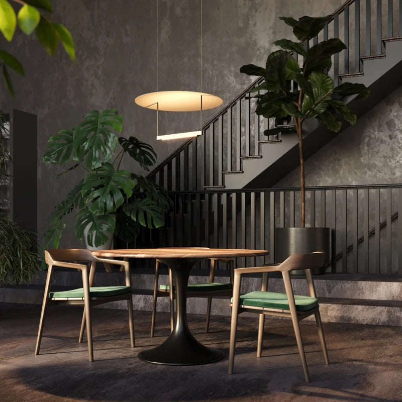 Aha Moment Black and White LED Pendant Light