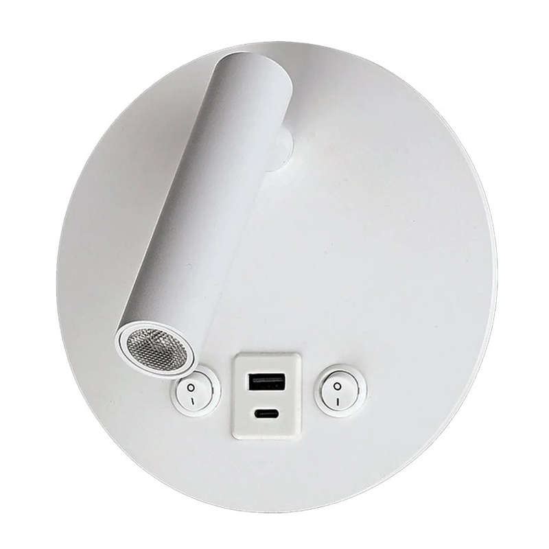 White LED Reading Light with Backlight, USB & USB-C