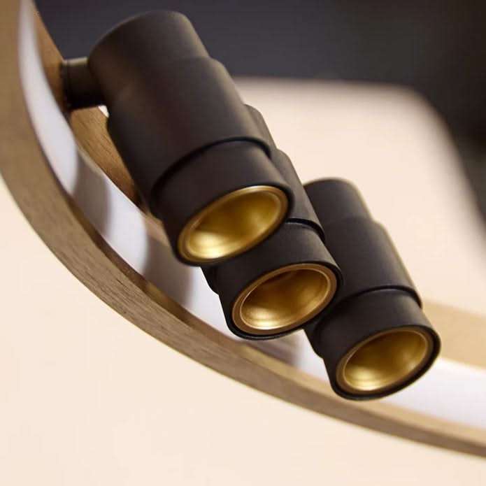 Black & Gold Monaco Round LED Pendant (Spazio)