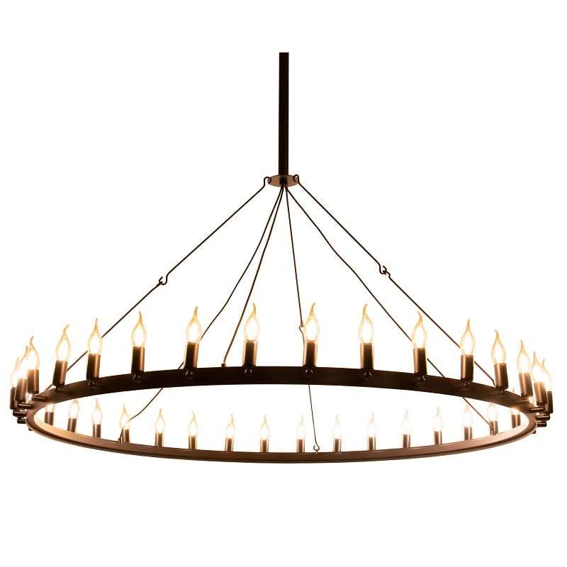Ranch Single Tier Chandelier