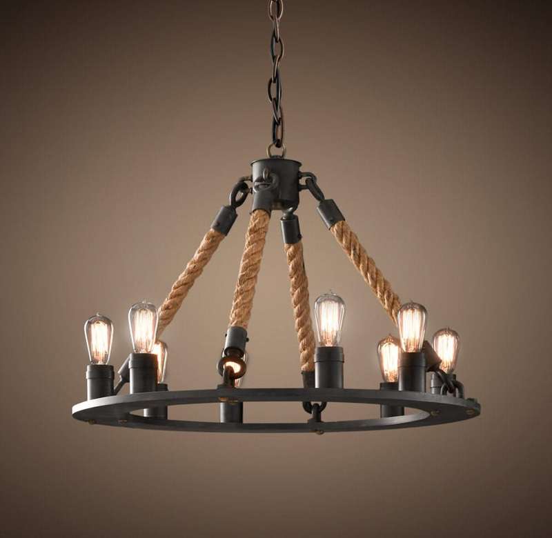 Martha 8 Light Rope Pendant
