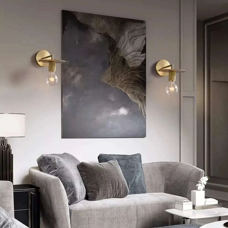 Trend Disc Wall Light - Gold