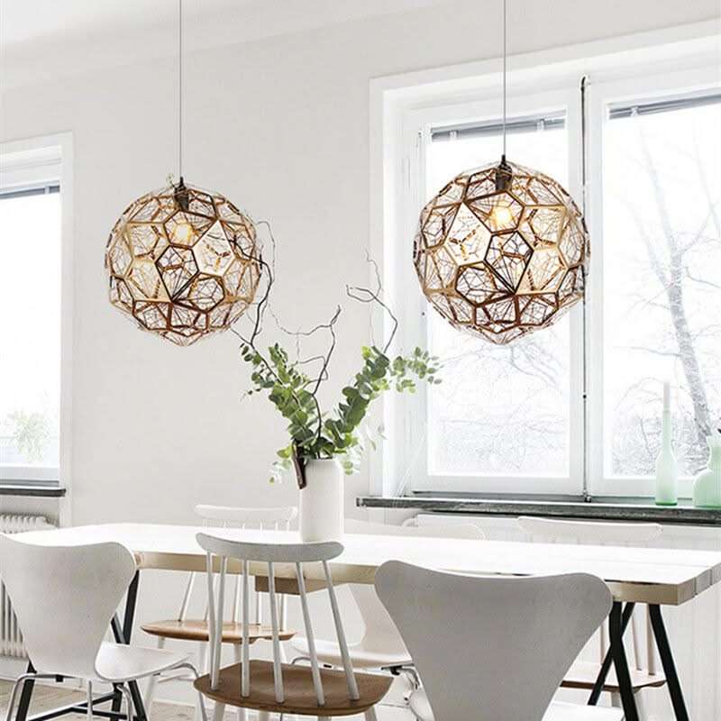 Alberta Geo Copper Pendant Light