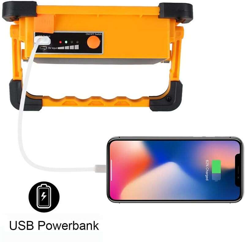 LED Work Light - Solar Rechargeable Portable Light