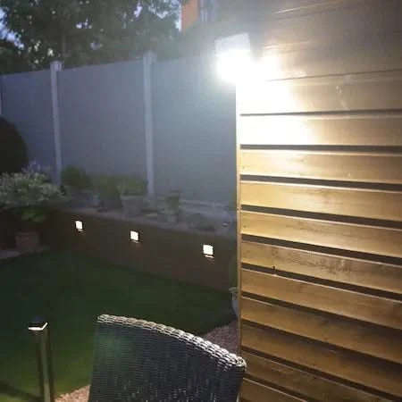 White 20W Solar LED Wall Light