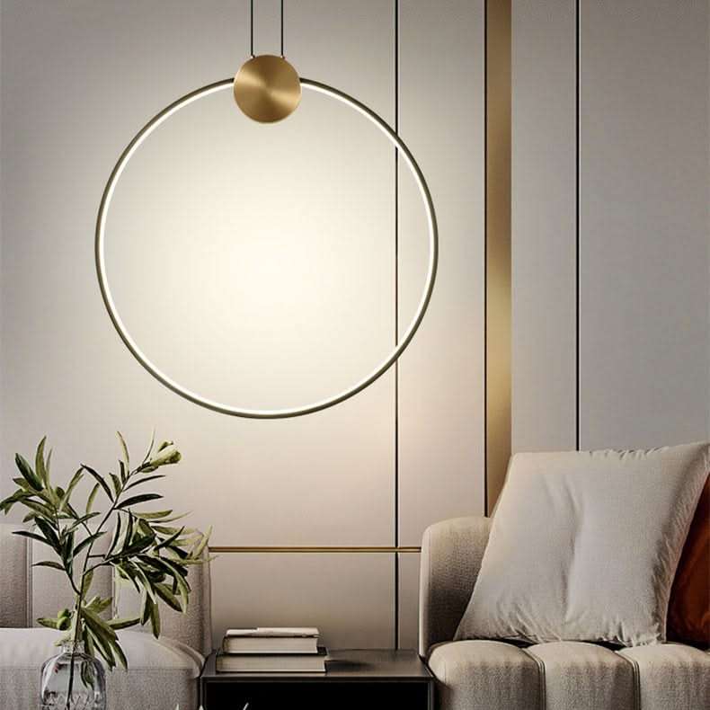 Orbital Gold Pendant Light