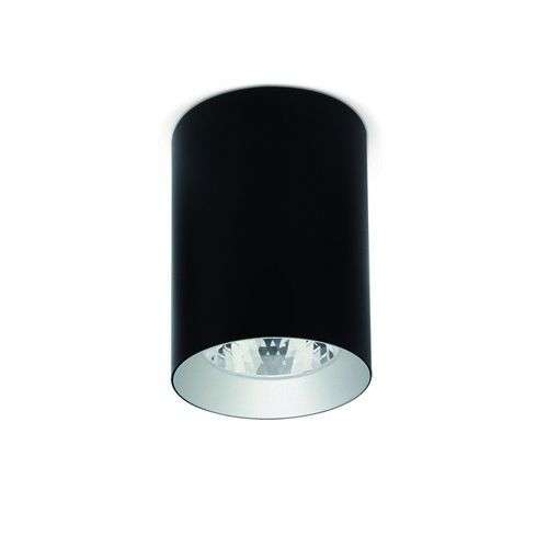 Portico Slim Black LED Outdoor Ceiling Light Warm White