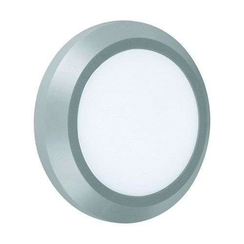 OZO Round Grey LED Outdoor Wall Light - 4000K