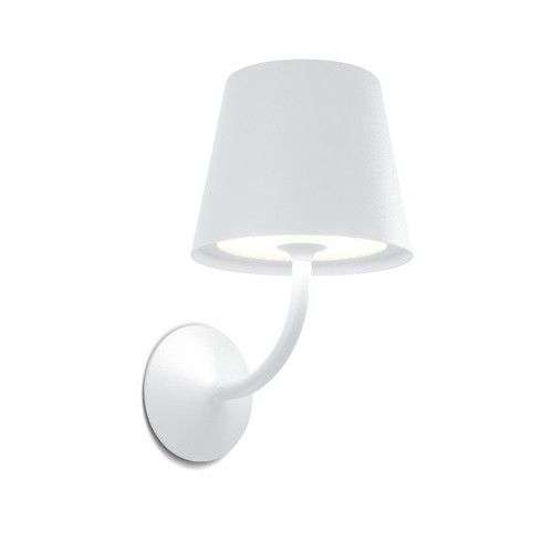Flute White LED Wall Light - Indoor or Outdoor