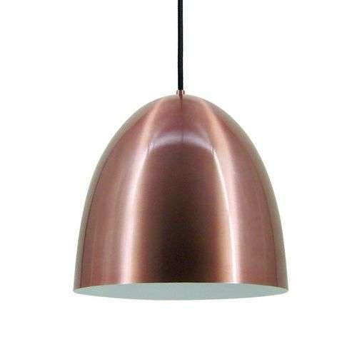 Hype Brushed Copper Pendant Light - Adjustable Height