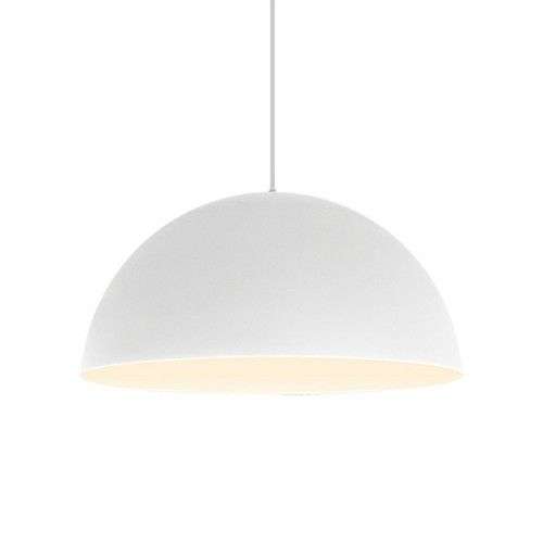 Cupola Sand White Pendant Light - Aluminium
