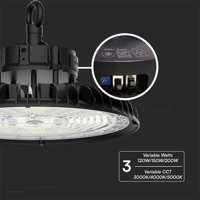 LED High Bay - Ultra CCT & Power Selectable - 120W, 150W & 200W