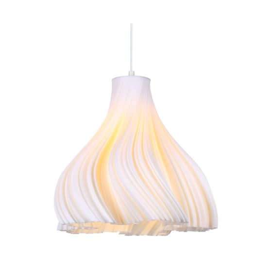 Marigold 3D Printed White Pendant (Recycled)