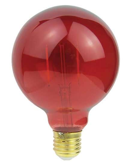 LED Bulb - 2W G95 Filament - Red / Green / Blue / Yellow / Purple
