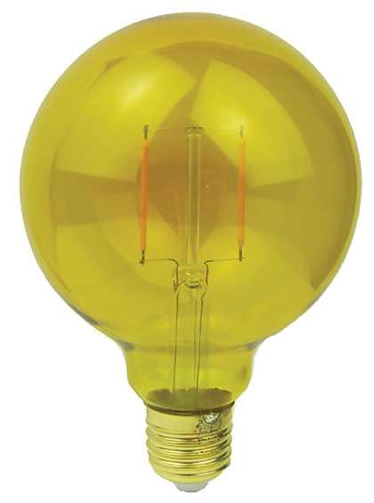 LED Bulb - 2W G95 Filament - Red / Green / Blue / Yellow / Purple