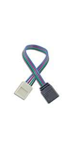 RGB LED Strip Light Connectors (4-pin to snap)