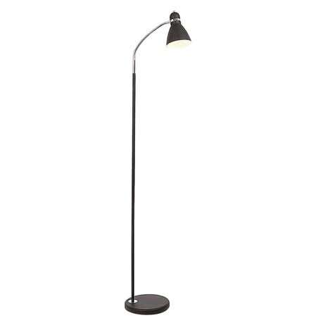 Black Metal Flexi Head Floor Lamp