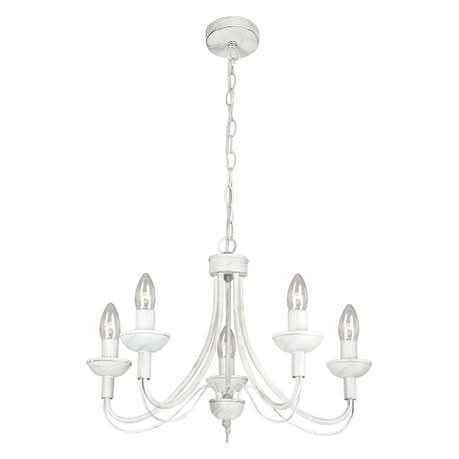 5 Light White Chandelier
