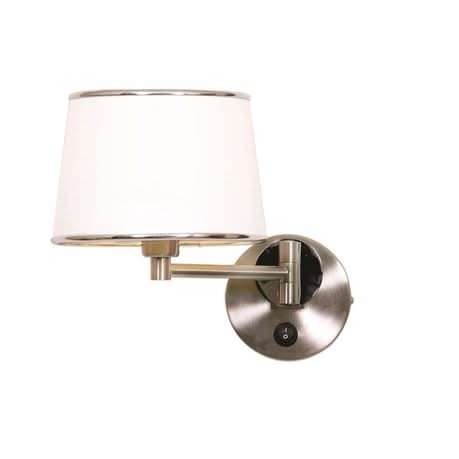 White & Chrome Swing Arm Wall Fitting