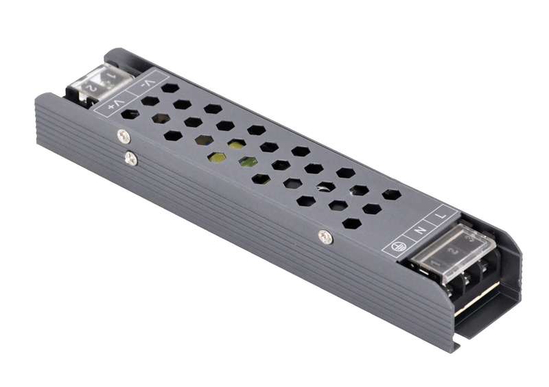 LED Power Supply - 12Vdc 60W - Surge Protected / Slim Design