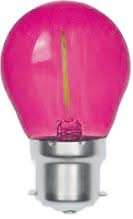 LED Bulb - 1W Transparent Filament Golf Ball (2 Pack)