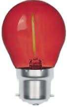 LED Bulb - 1W Transparent Filament Golf Ball (2 Pack)