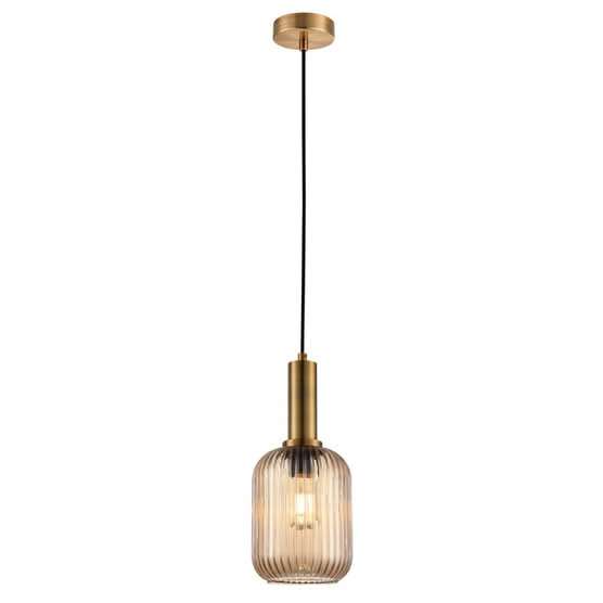 Athina Amber Cut Glass Pendant