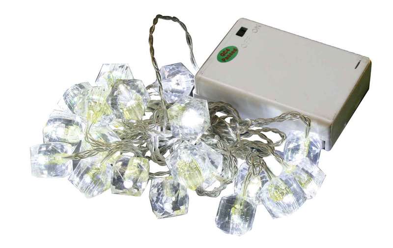 LED Fairy Lights - Crystal Caps 2 Meter / Battery Operated