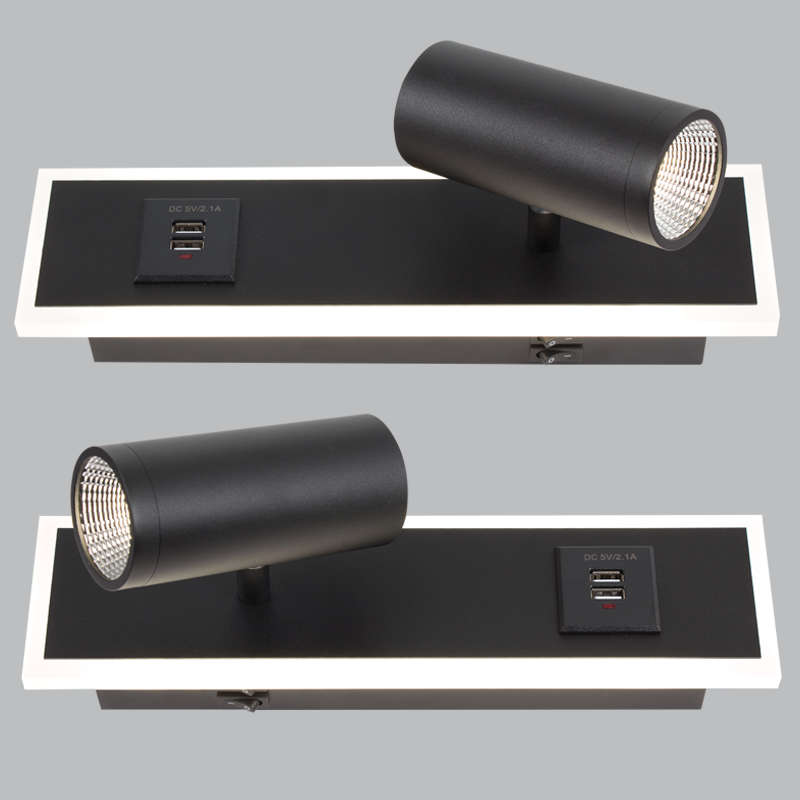 LED Wall Light - Bedside Wall Light (2 Pack)