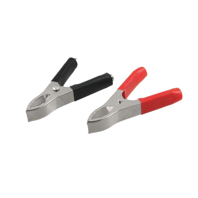 Crocodile Battery Clamps - Set of Black and Red 20A