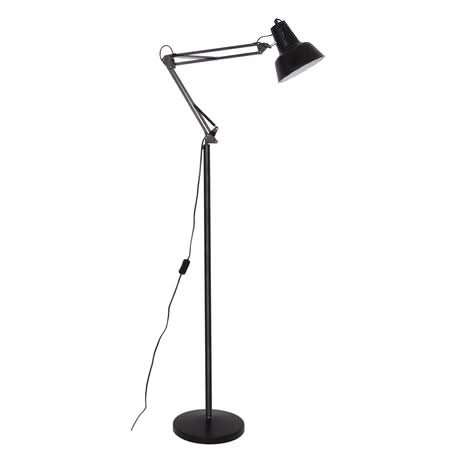 Black Floor Lamp with Movable Arms
