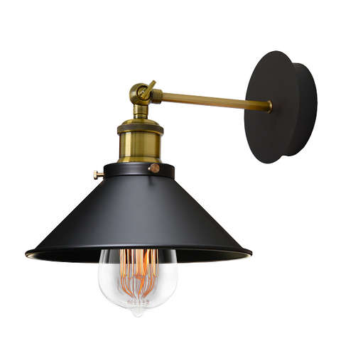 Rustic Black Wall Light