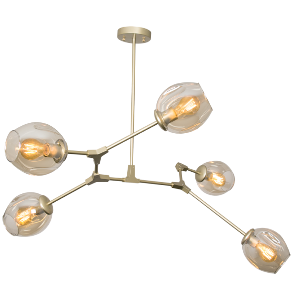Ratanda 5 Light Gold Pendant