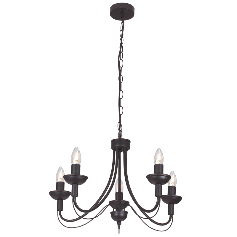 5 Light Metal Chandelier