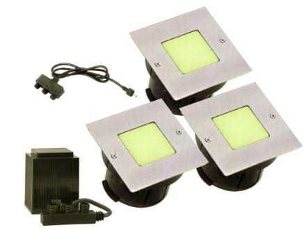 LED Deck Light - Square 3 Light Kit