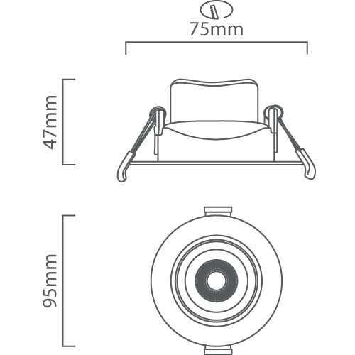 Recessed LED Downlights - 7W Dimmable