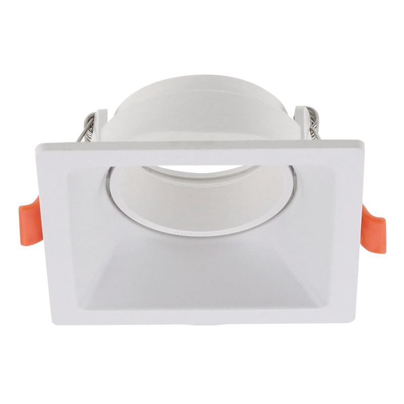 Downlight Holder - Low Glare Square Tilt Polycarbonate