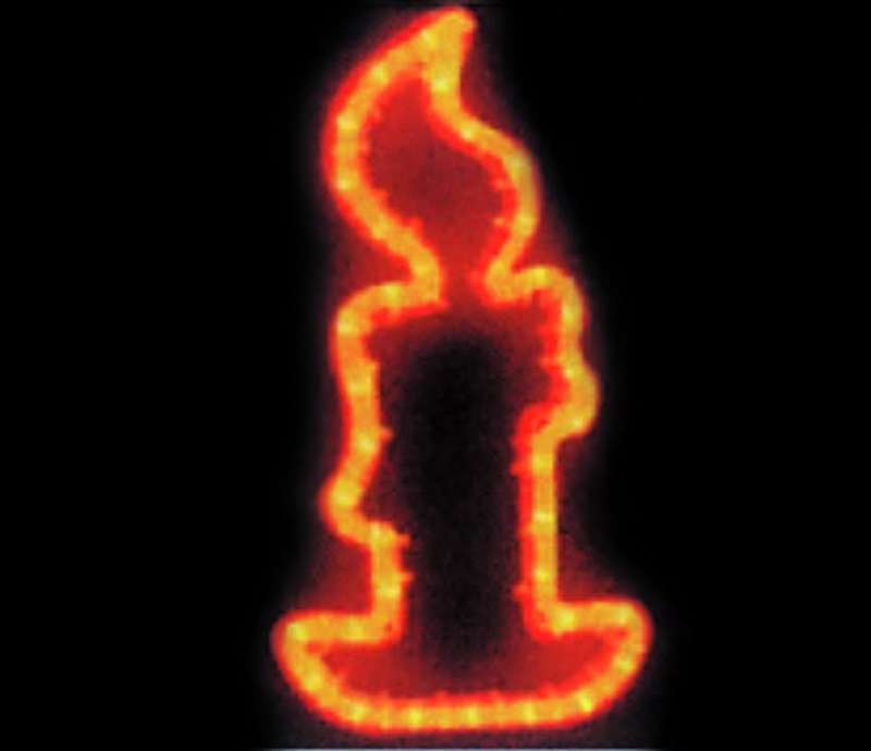 LED Christmas Lights - Orange Candle