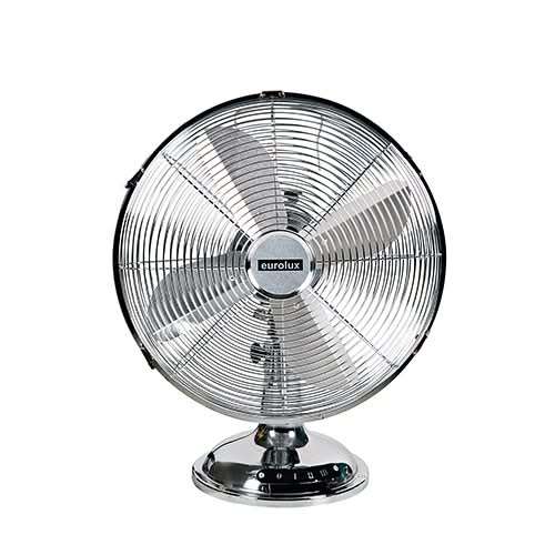 Desk Fan - 4 Blade Satin Chrome