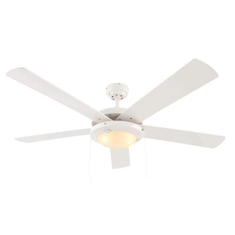 White Comet 5 Blade Ceiling Fan