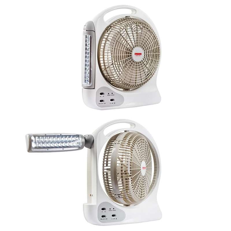 Rechargeable Portable Fan & 24W LED Desk Lamp