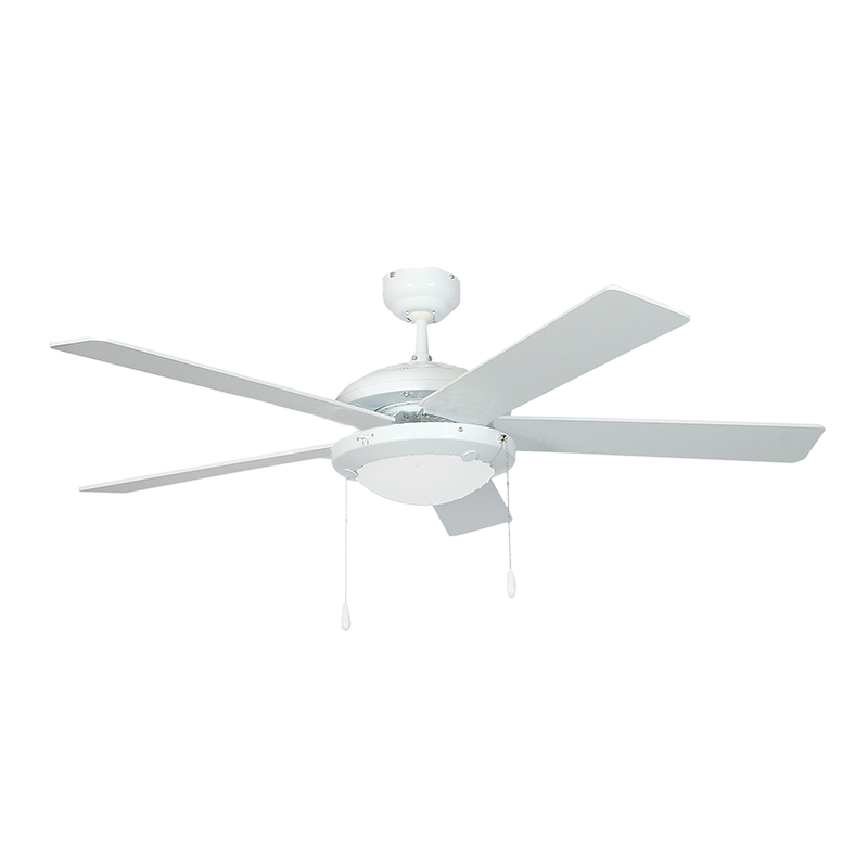 White 5 Blade Ceiling Fan