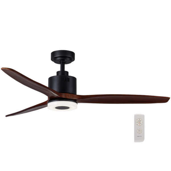 Metal, ABS and Wood LED Ceiling Fan