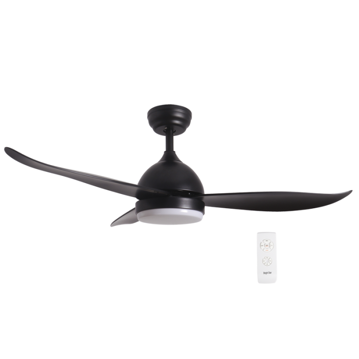 LED Ceiling Fan - 3 Blade Matt Black FCF080
