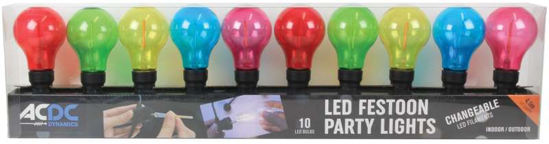 Party Lights - 5 Meter Festoon Light Cable including Bulbs