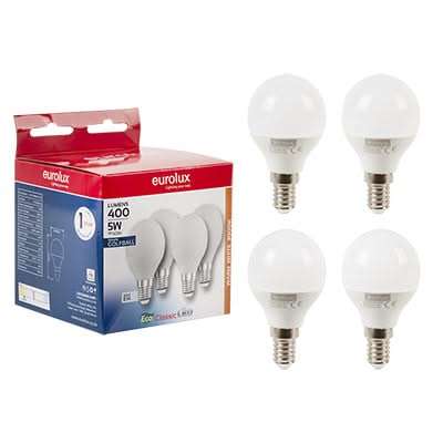 LED Bulb - 5W Golf Ball (4 Pack)