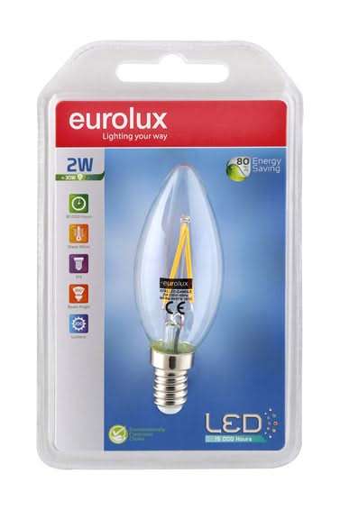 LED Candle Bulb - 2W Filament