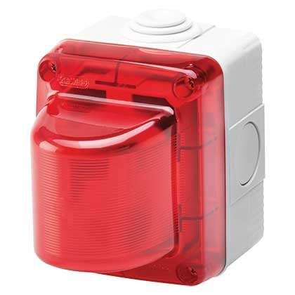Red Weather Proof Indicator Light Fitting - E14