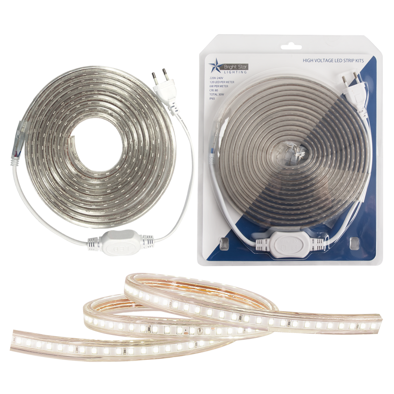 LED 220V Strip Light 5m Kit