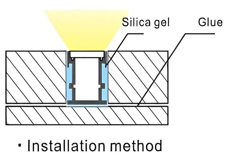 LED Extrusion - Inground with frosted cover (3m)